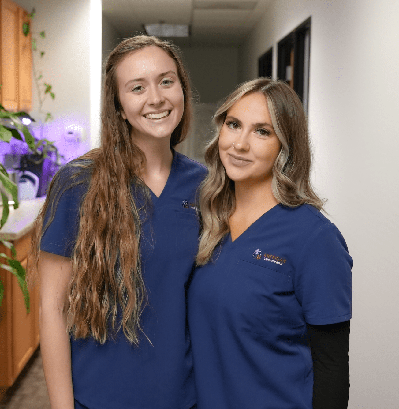 Young woman happy to be giving TMS treatments in Scottsdale AZ - 2